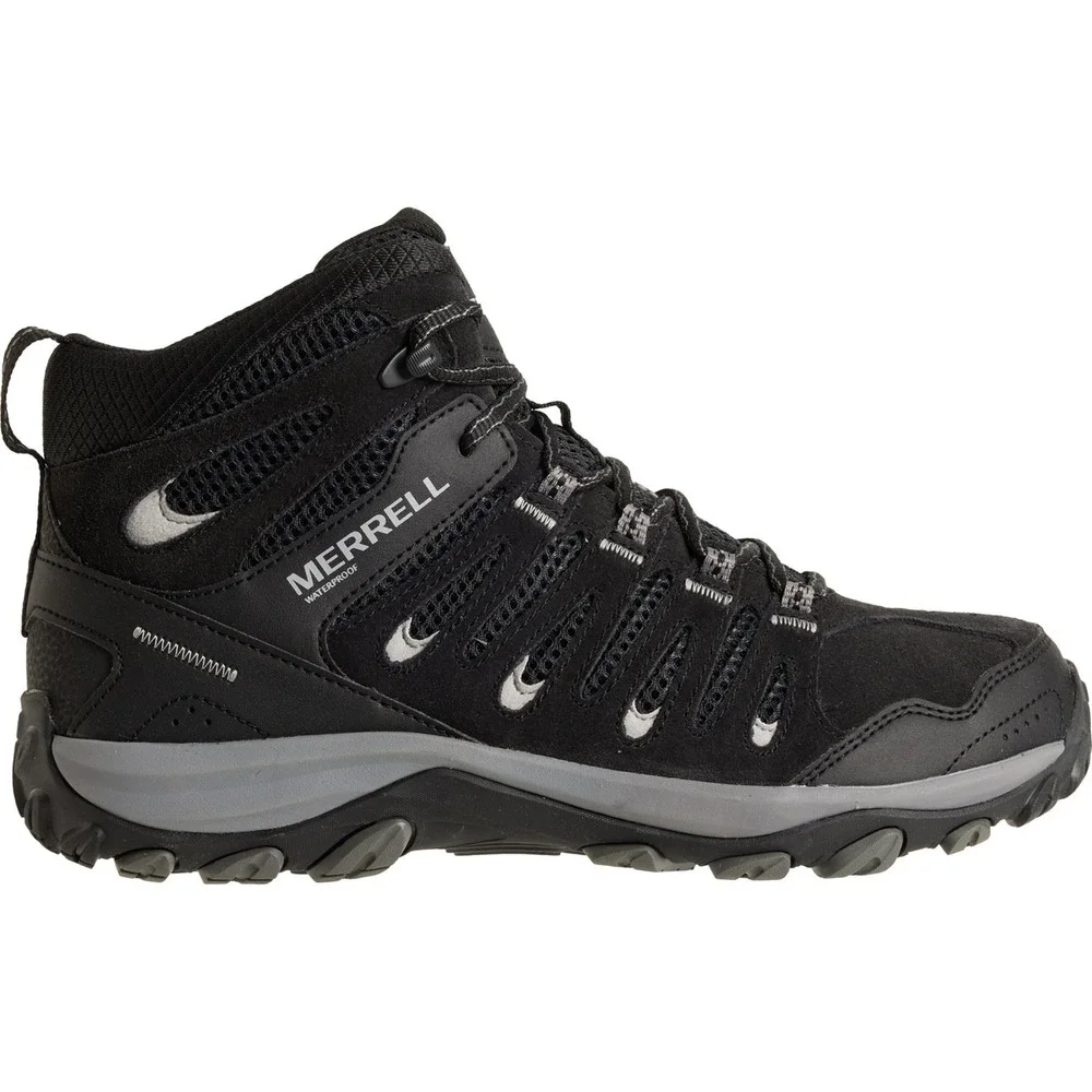 Merrell Crosslander 3 Mid Hiking Boots ‎ Waterproof Leather  Men Sz 10 Black Mid